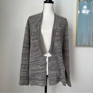 Eileen Fisher Women Gray Textured Cardigan. Organic cotton blend. Size XL